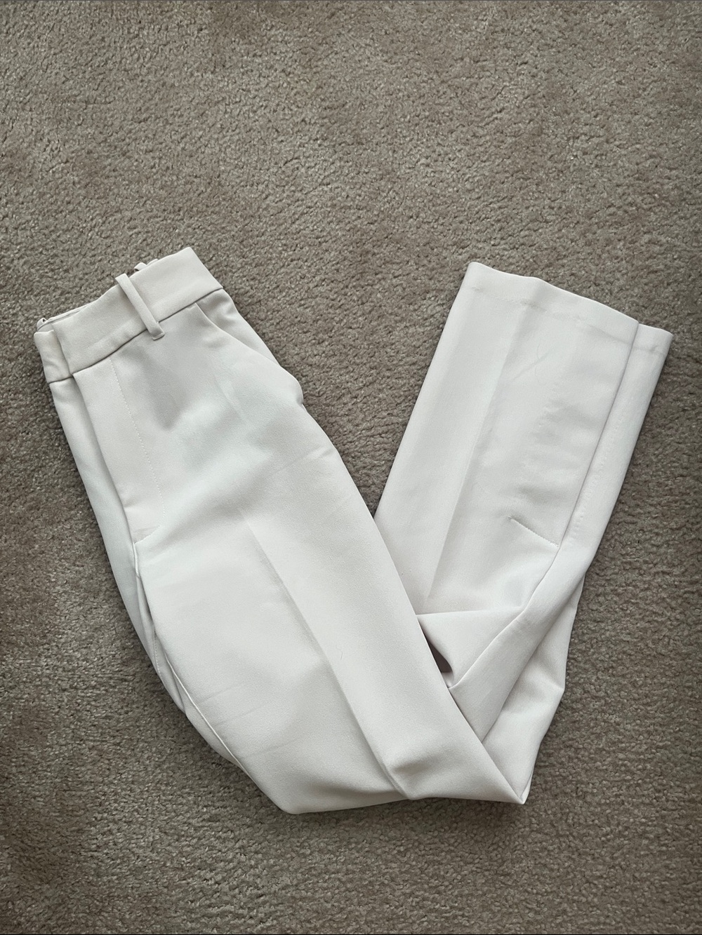Abercrombie & Fitch Cream Tailored Pants 26 2 Short